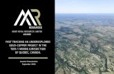 FAST TRACKING AN UNDEREXPLORED GOLD-COPPER PROJECT … · 2020. 11. 7. · §Located in the world class, mining-friendly jurisdiction of Quebec, Canada § Mont Royal earning up to