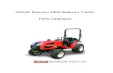 KUKJE Branson 2400 Branson Tractor Parts Catalogue · 2020. 8. 18. · 000 00/10 tractor parts 6 001-1 air cleaner 8 001-2 air cleaner(2018.02) 10 002. comp muffler 12 003a-1 accelerator