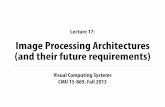 Lecture 17: Image Processing Architectures (and their future …graphics.cs.cmu.edu/.../imagehardware_slides.pdf · 2013. 11. 4. · CMU 15-869, Fall 2013 Discussion Traditional rule