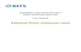 BIOENERGY AND FOOD SECURITY RAPID APPRAISAL (BEFS RA) … · 2021. 2. 8. · Ethanol from molasses tool. User Manual. Acknowledgements. The BEFS Rapid Appraisal was the result of