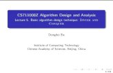 CS711008Z Algorithm Design and Analysisbioinfo.ict.ac.cn/~dbu/AlgorithmCourses/Lectures/Lec5.pdfCS711008Z Algorithm Design and Analysis Lecture 5. Basic algorithm design technique:
