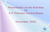 Presentation on the Activities Of A.P. Pollution Control Board … on... · 2021. 1. 11. · A.P. Pollution Control Board Andhra Pradesh Government constituted the existing A.P. Pollution