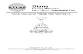 Diane - Lowes Holidaypdf.lowes.com/installationguides/50294099_install.pdf · 2018. 6. 12. · Diane Ceiling Mounted Oscillating Directional Fan ... You should have the following