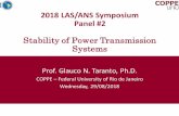 2018 LAS/ANS Symposium Panel #2 · 2019. 1. 28. · 2018 LAS/ANS Symposium Panel #2 Stability of Power Transmission Systems Prof. Glauco N. Taranto, Ph.D. COPPE –Federal University