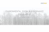 ENVIRONMENTAL, SOCIAL & GOVERNANCE FOCUS AREAS · 2020. 9. 15. · alignment with the International Petroleum Industry Environmental Conservation Association’s (IPIECA) Oil and