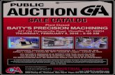 PUBLIC AUCTION - secure-s3.serverdata.com...BAITY'S PRECISION MACHINING 247 Old Weaverville Rd., Woodfin, NC 28804 THURSDAY, FEBRUARY 8, 2018-9:00 AM REGISTRATION: All Bidders must