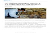 Egyptian archaeologists discover a 3,500-year-old tomb and …tjuddslanguagearts.weebly.com/.../mummiesfound_7th.pdf · 2018. 9. 1. · Egyptian archaeologists discover a 3,500-year-old