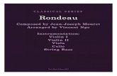 CLASSICAL SERIES Rondeau · 2018. 8. 28. · Rondeau Composed by Jean-Joseph Mouret Arranged by Vincent Ngo Instrumentation: Violin I Violin II Viola Cello String Bass Ngo’s Music