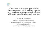 Current state and potentialCurrent state and potential … · 2014. 2. 3. · Current state and potentialCurrent state and potential development of Russian upper air s rface meteorological