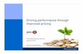 Driving performance through improved pricingaz379555.vo.msecnd.net/externaldocuments/melissa sueling...Improving price 1% has more impact on profit than other levers 1 Percent 2.8