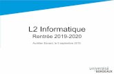 Université de Bordeaux] - L2 Informatique 2019. 9. 5. · La note de 2ème session remplace la note de 1ère session ... IUT Bx - DAGPI (Développement d’Applications et Gestion