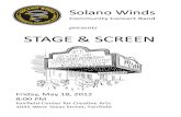 Community Concert Band presents STAGE & SCREEN...May 18, 2012  · P1 Solano Winds Community Concert Band presents Friday, May 18, 2012 8:00 PM Fairfield Center for Creative Arts 1035