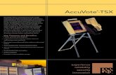 AccuVote-TSX · 2019. 1. 31. · AccuVote.®-TSX. AccuVote®-TSX is a revolutionary touch-screen voting system which provides proven and intuitive voting solutions. This unit automatically