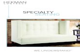 SPECIALTY SEATING - Hekman Contract(refer to price list for add’l charges) • Contrasting Welt • Extra Firm Seat