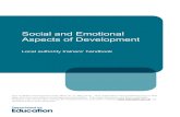 Social and Emotional Aspects of Development LA trainers' handbook · 2014. 10. 27. · handbook This handbook is part of a package of training and development on Personal, Social