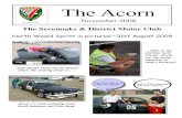 The Acorn - Sevenoaks and District Motor Club · 2018. 1. 10. · - 1 - Sevenoaks and District Motor Club Ltd. PRESIDENT: J Symes VICE PRESIDENT: V EIford ACORN MAGAZINE November