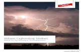 When Lightning Strikes...15 Note! Install a lightning protection system on your boat. For more detailed informa-tion, please do not hesitate to contact us: info@dehn.de Onboard a boat