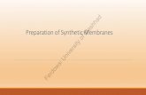 Preparation of Synthetic Membranesr.takjoo.profcms.um.ac.ir/imagesm/1006/stories/NewSub/...Inorganic membranes- materials Ceramic membranes: Mainly various oxides of alumina, titania