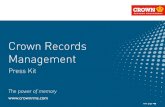 Crown Records Management · Crown Group’s Chairman previous page next page James E. Thompson is the Chairman of the Crown Worldwide Group. In 1965, he founded the company in Yokohama,
