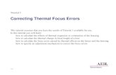 Correcting Thermal Focus Errors - AEH Inc...how to specify an adjustment mechanism to correct the focus errors 2.pmd(2 AEH. Optomechanics #3 #4 #2 Lens #1 Detector Object at infinity.