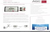 AGC MICROX Brochure - Kinetics O2.pdf · 2016. 3. 4. · The AGC Microx MIC 7 Oxygen Analyser is a low cost unit for high quality Oxygen analysis at ppm levels which are conﬁgurable