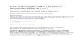 New Technologies and the Impact on Personality Rights in Brazile-ISSN:2317-2150 10.5020/2317-2150.2020.9969 New Technologies and the Impact on Personality Rights in Brazil Novas tecnologias