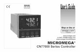 CN77000 Series Controller - irem senuhv.cheme.cmu.edu/manuals/OMEGACN7700.pdfOrdering Examples: 1.) CN77R322-C2is a NEMA 1 bezel case with 1.75 inch round hole mounting adaptor, dual