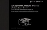 YASKAWA R1000 Series - Omron · MANUAL NO. TOEP C710656 09B. Models: 200 V Class, Three-Phase Input: 3.5 to 105 kW 400 V Class, Three-Phase Input: 3.5 to 300 kW To properly use the