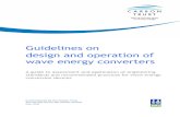 Guidelines on design and operation of wave energy converters · 2019. 9. 5. · Guidelines on design and operation of wave energy converters, May 2005 This report has been prepared