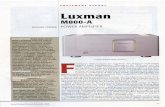 LUXMAN M-800A - test (EN) · 2019. 10. 31. · Luxman MOO-A POWER AMPLIFIER M.800A power amp ifier ounded in 1925, Luxman has long been one Of most highly regarded audio manufacturers.