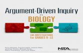 Argument-Driven Inquiry · 2017. 1. 12. · 17 16 15 14 4 3 2 1 NSTA is committed to publishing material that promotes the best in inquiry-based science education. However, ... Chapter
