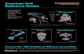 American Holt Reference Guides...60L Seamer MRO strategies for OEM parts and assemblies sales@americanholtxom icanholt.com AmericanH LT engineered savings' AMERICAN HOLT • AFTER
