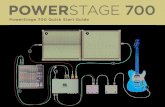 PowerStage 700 Quick Start Guide - Seymour Duncan Guides...You can plug your guitar directly into either Input Jack [1], or plug into your favorite pedals or modeling amp and run them