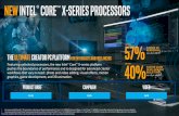 new Intel® Core™ X-series processors · 2020. 3. 23. · Blender* 3D Animation Rendering Workload: This workload measures the time it takes to complete the Render scene 2472 from
