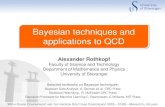 Bayesian techniques and applications to QCD · 2018. 11. 22. · ALEXANDER ROTHKOPF - UIS Bayesian techniques and applications to QCD XIIITH QUARK CONFINEMENT AND THE HADRON SPECTRUM