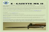e - Gazette Mk II - Arms Register · 2013. 12. 26. · e - Gazette Mk II New Zealand Antique & Historical Arms Association Inc January 2011 EDITORIAL Dennis Lally sent his last e