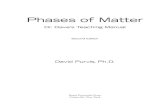 Phases of Matter · 2019. 10. 24. · This manual will give you, the teacher, everything you need to teach a unit on the the phases of matter. From the first topic to the last class,