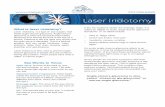 5559 - Laser Iridotomy - San Antonio Eye Center · 2020. 8. 6. · Laser iridotomy is a type of surgery to treat and prevent angle-closure glaucoma. This form of glaucoma is when