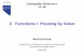 2. Functions I: Passing by Value - Freedoursat.free.fr/docs/CS135_F05/CS135_F05_2_Functions_I.pdf · 2006. 11. 15. · 9/12-14/2005 CS 135 - Computer Science I - 2. Functions I: Passing