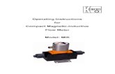 Operating Instructions for Compact Magnetic-Inductive Flow Meter … · 2011. 11. 6. · Kobold Messring GmbH Nordring 22-24 D-65719 Hofheim Tel.: +49(0)6192-2990 Fax: +49(0)6192-23398