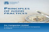 PRINCIPLES OF GOOD PRACTICES - KPF · 2020. 1. 21. · Association of Employers („KPF”). § 2 1. In conducting their business, the Members of the KPF („Financial Companies”)