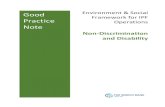 Good Environment & Social Framework for IPF Practice …documents1.worldbank.org/curated/en/573841530208492785/... · 2019. 5. 17. · Smith (OPSES), Maria Elena Garcia Mora (GSU04),