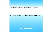 CJ1W-CT021 High-speed Counter Units OPERATION MANUAL...High-speed Counter Units Operation Manual Revised April 2013. iv. v Notice: OMRON products are manufactured for use according