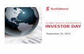 September 25, 20132).pdf · 29 countries More than 5 million policies ... September 2013 . Agenda Scotiabank Mexico overview The wealth and insurance business today Major market trends