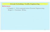 Circuit Switching: Traffic Engineering Referencesem/Notes/00J Traffic Engineering.pdf · 2001. 5. 7. · Circuit Switching: Traffic Engineering References • Chapter 1, Telecommunication
