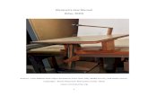 Marquetry Saw Manual (May, 2020) · 2020. 7. 16. · 3 I. Introduction In the fall of 2019, the Rocky Mountain Marquetry guild experienced a shortage of the saws which we use to cut