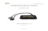 Application Note - Ecumaster · 2020. 6. 17. · Application Note MINI COOPER R53 V1.0 Revision 1.0 ... The provided base map was created using OEM Mini Cooper R53, however due to