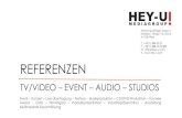 Helmut Qualtinger Gasse 2 Marxbox - Stiege 1/6. Stock A-1030 … · 2019. 3. 25. · REFERENZEN TV/VIDEO –EVENT –AUDIO –STUDIOS Helmut Qualtinger Gasse 2 Marxbox - Stiege 1/6.
