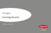 Earning results 2012...2013/02/27  · Ingenico – FY 2012 results 5 FY 2012: Very strong annual results Very strong revenue growth Revenue: €1.206 bn Reported growth: +20% Like-for-like