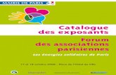 Catalogue des exposants · 2008. 10. 16. · Catalogue des exposants CARREFOUR DES RESSOURCES > ADDEL (Association pour le Développement d’une Dynamique de l’Economie Locale)